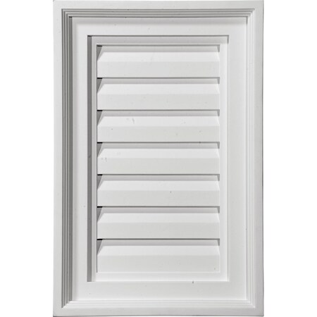 Ekena Millwork Vertical Urethane Gable Vent Louver, Functional, 15"W x 13"H GVVE15X13F
